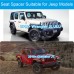 Front Seat Riser Spacer Lift compatible with Jeep Wrangler JL JLU 2018-UP,Gladiator JT 2020-UP,fixed 3/4" Blocks Jackers Recline, More Comfort for Tall People(1 seat)