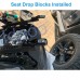 Front Seat Lower bracket Block compatible with Jeep Wrangler JL JLU 2018-UP and Gladiator JT 2018-UP, Rear Drop Adjustable 1"-2" Spacer Blocks Slammer Lift Riser,Comfort for taller people (1 seat)